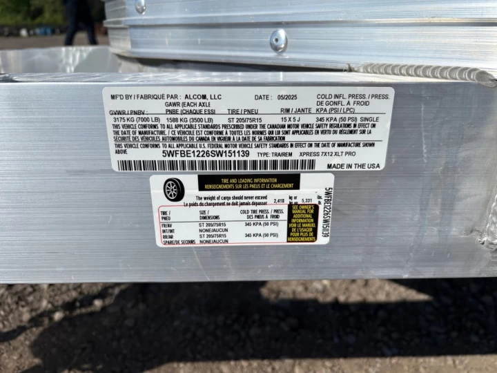 2025 XPRESS 7x14 Porte rampe | XLT PRO |
