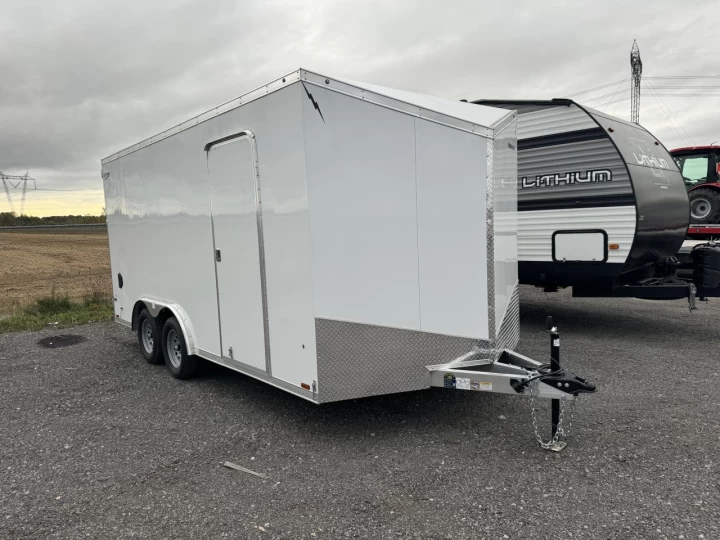2025 Lightning 8x16 Aluminium | Double essieux | Porte double