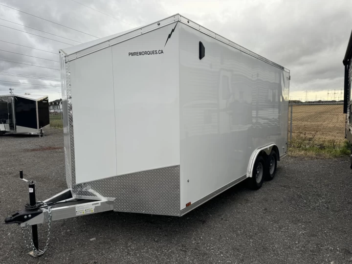 2025 Lightning 8x16 Aluminium | Double essieux | Porte double