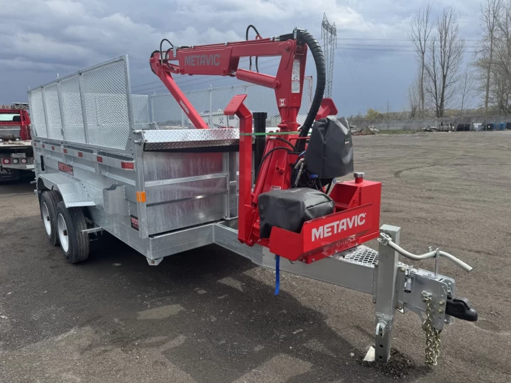 2026 METAVIC 7X14 DOMPEUR CHARGEUSE A BOIS 1150M16'