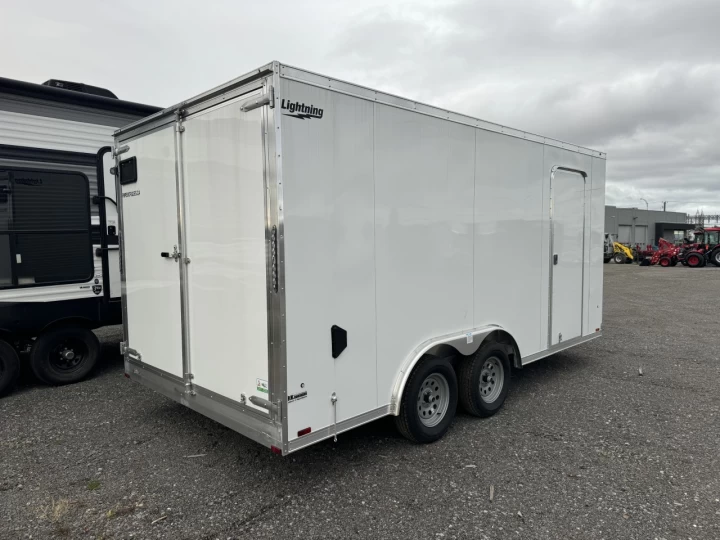 2025 Lightning 8x16 Aluminium | Double essieux | Porte double