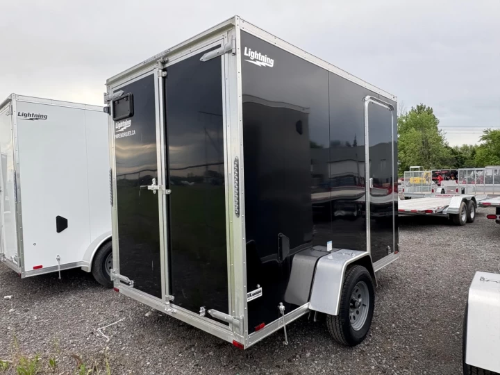 2025 LIGHTNING 5x10 Porte double | 6'' Extra hauteur