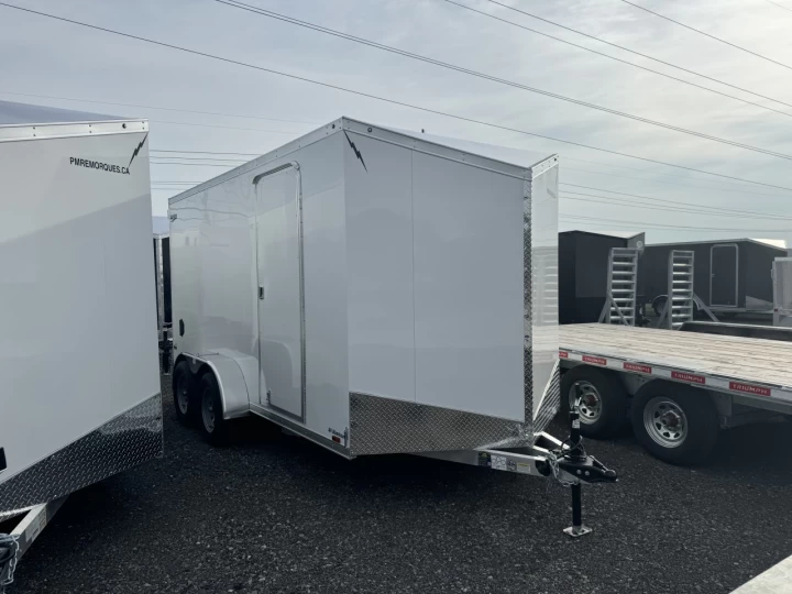 2025 Lightning 7x14 Aluminium | Double essieux | Porte double | 6'' Extra hauteur
