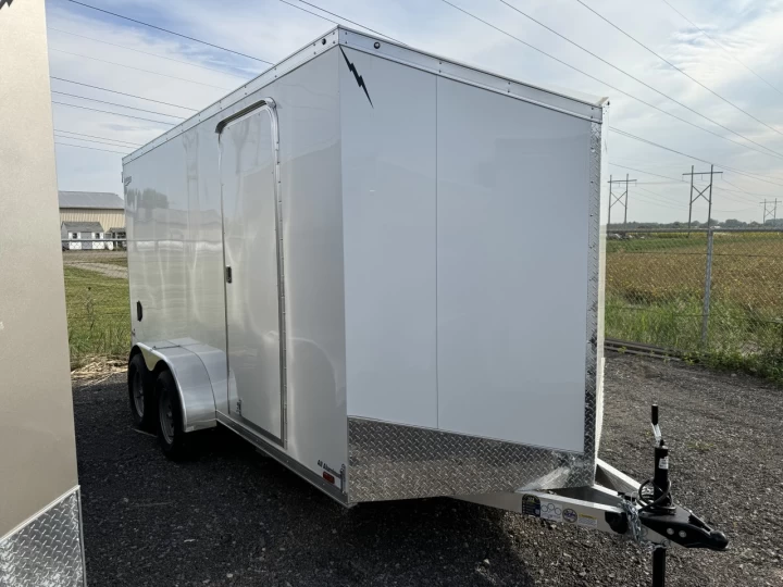 2025 Lightning 7x14 Aluminium | Double essieux | Porte double | 6'' Extra hauteur