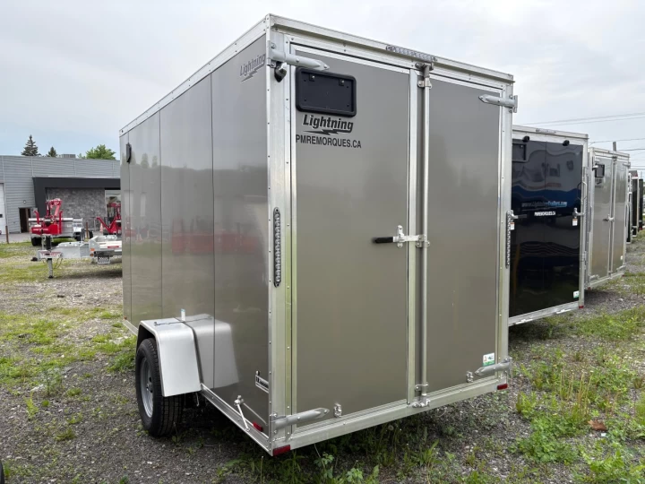 2025 LIGHTNING 5x10 Porte double | 6'' Extra hauteur